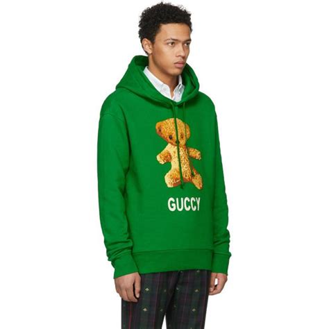 gucci bear hoodie|gucci oversized hoodie.